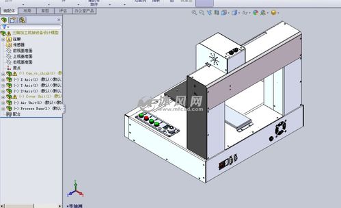 三轴加工机械设备设计模型